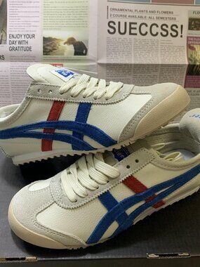 NEW Onitsuka Tiger Mexico 66 Slip-on Shoes White/Blue